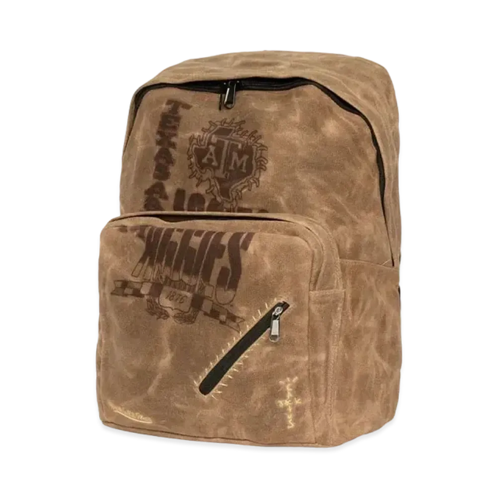 Travis Scott x M&N x Texas A&M University Backpack "Beige"