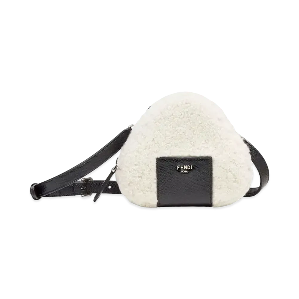 FENDI Charm Sheepskin Charm "White"