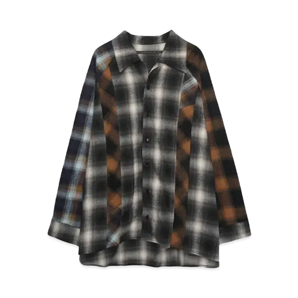 my beautiful landlet Ombre Check Cotton Shaggy "MULTI"