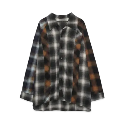 my beautiful landlet Ombre Check Cotton Shaggy "MULTI"