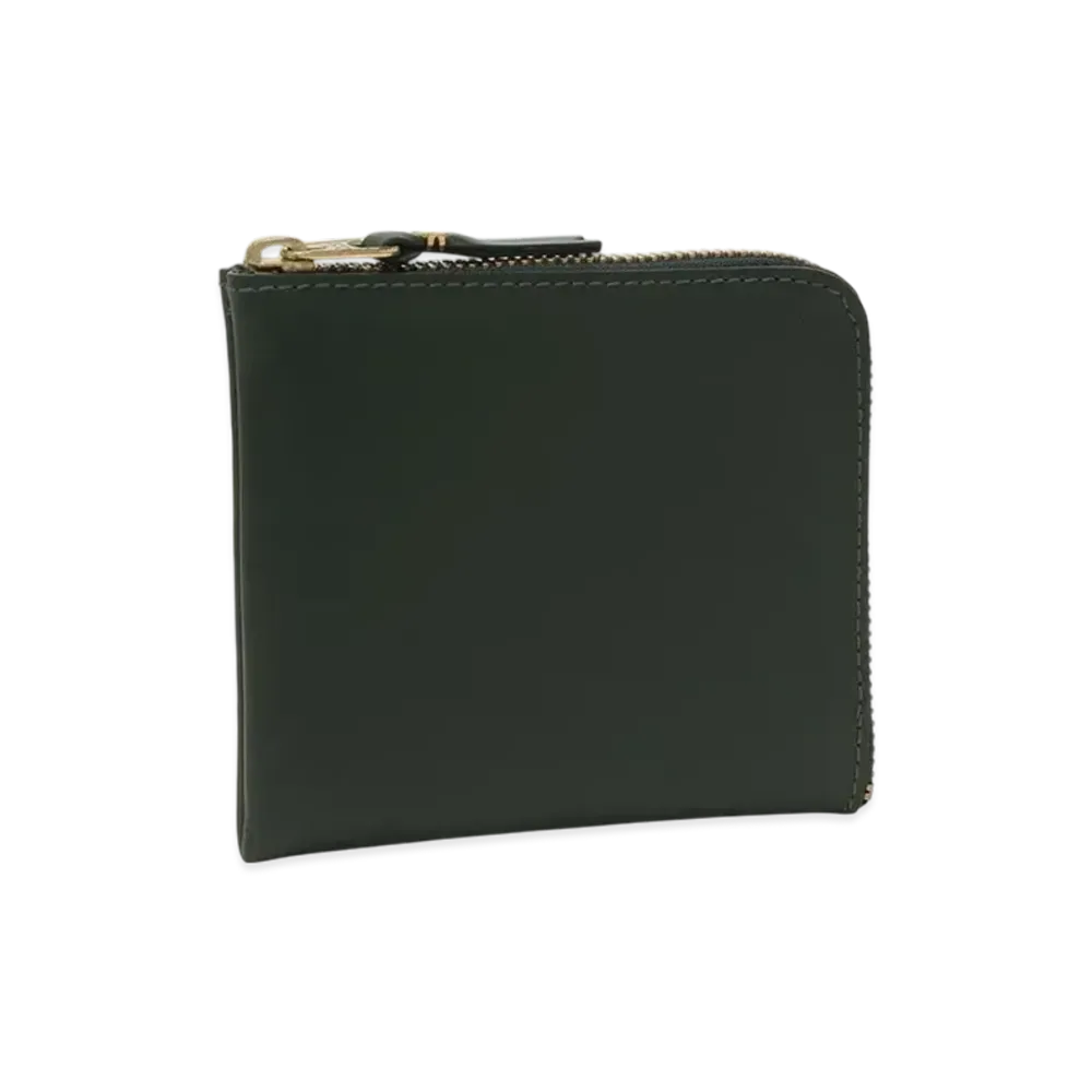 COMME des GARCONS CDG Coin Case L Shaped Non Zipper "Bottle Green"