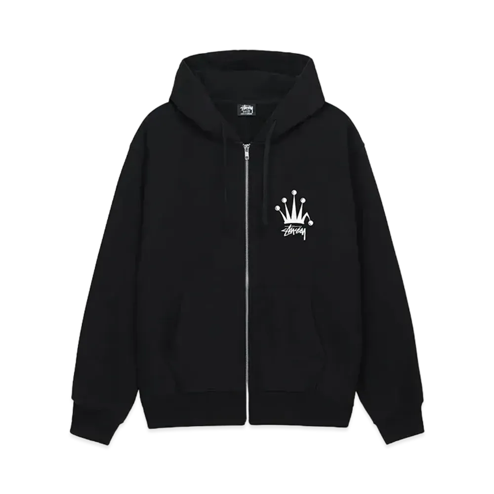 Stussy Regal Crown Zip Hoodie "Black"
