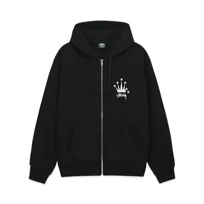 Stussy Regal Crown Zip Hoodie "Black"