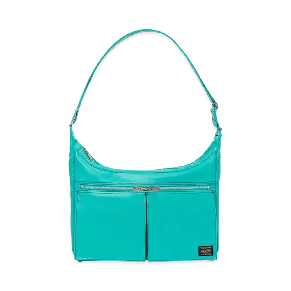 PORTER FREE STYLE Boat Shoulder Bag "Turquoise"