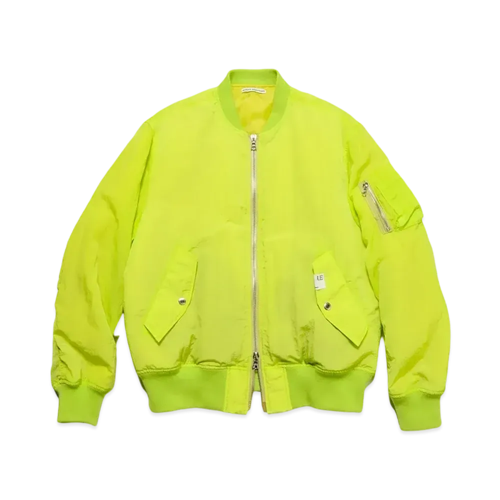 uniform experiment Crystal Nylon Flight Jacket "Yellow"