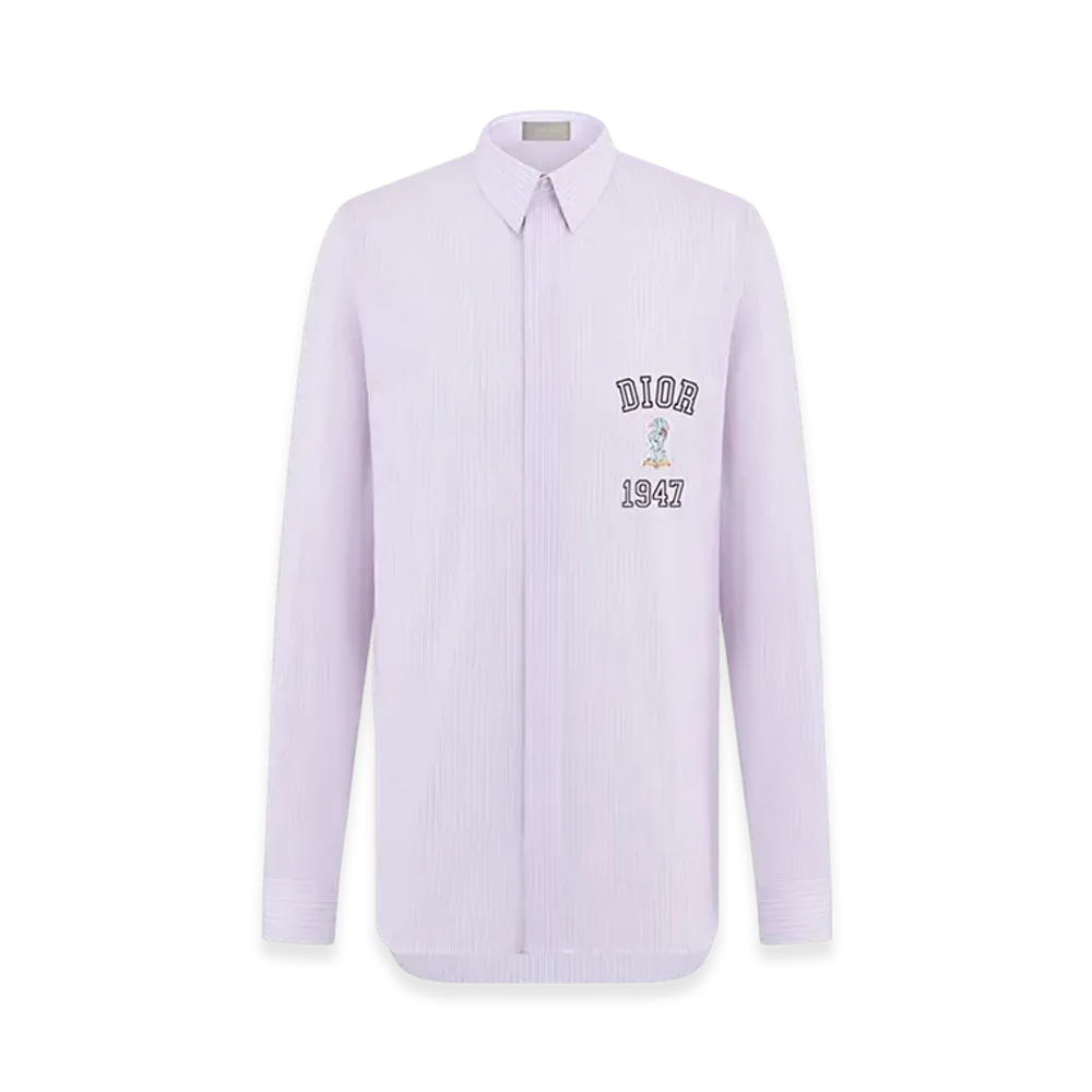 Dior Bobby Shirt Poplin Pink Stripes "White/Pink"