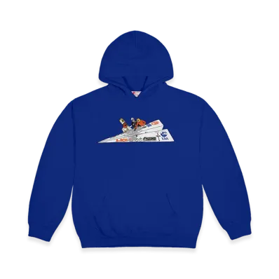 Travis Scott Cactus Jack x Virgil Abloh Archive x Architecture Paper Plane Hoodie "Blue"