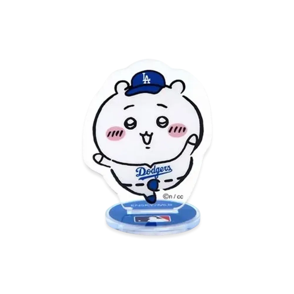 MLB x Chiikawa Tokyo Series Acrylic Stand Chiikawa (Dodgers) "White"