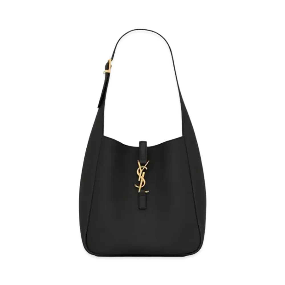 Saint Laurent LE 5 A 7 Supple Small in Grained Leather "Black"