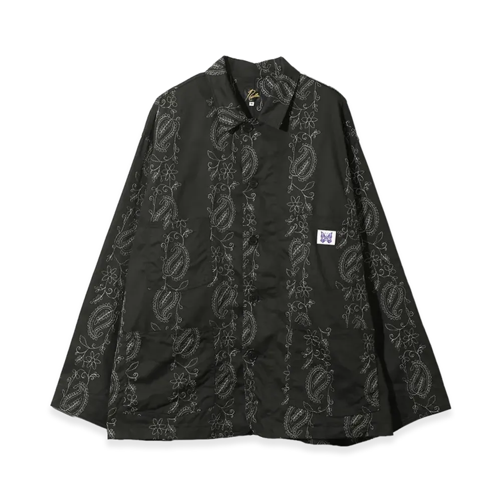 NEEDLES Coverall - Embroidered Twill "Black"
