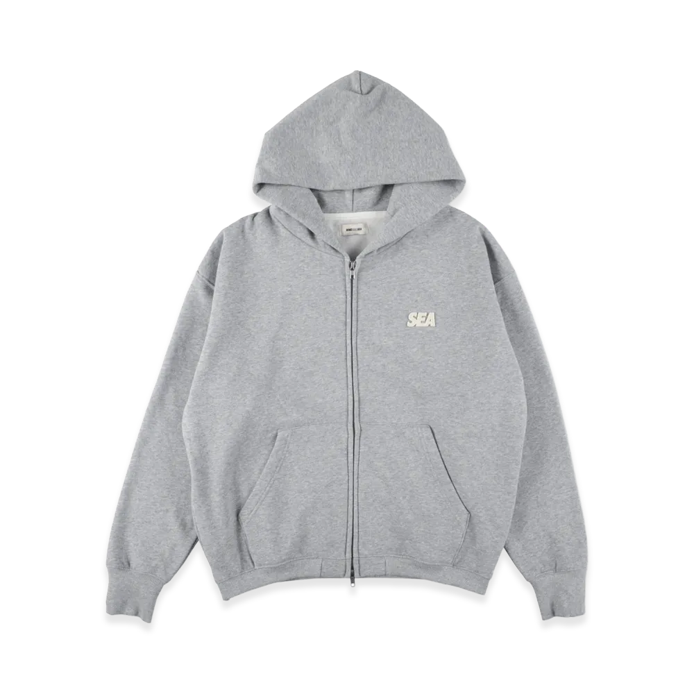 WIND AND SEA Cozy Cloud Zip-Up Hooded Sweatshirt "Gray"
