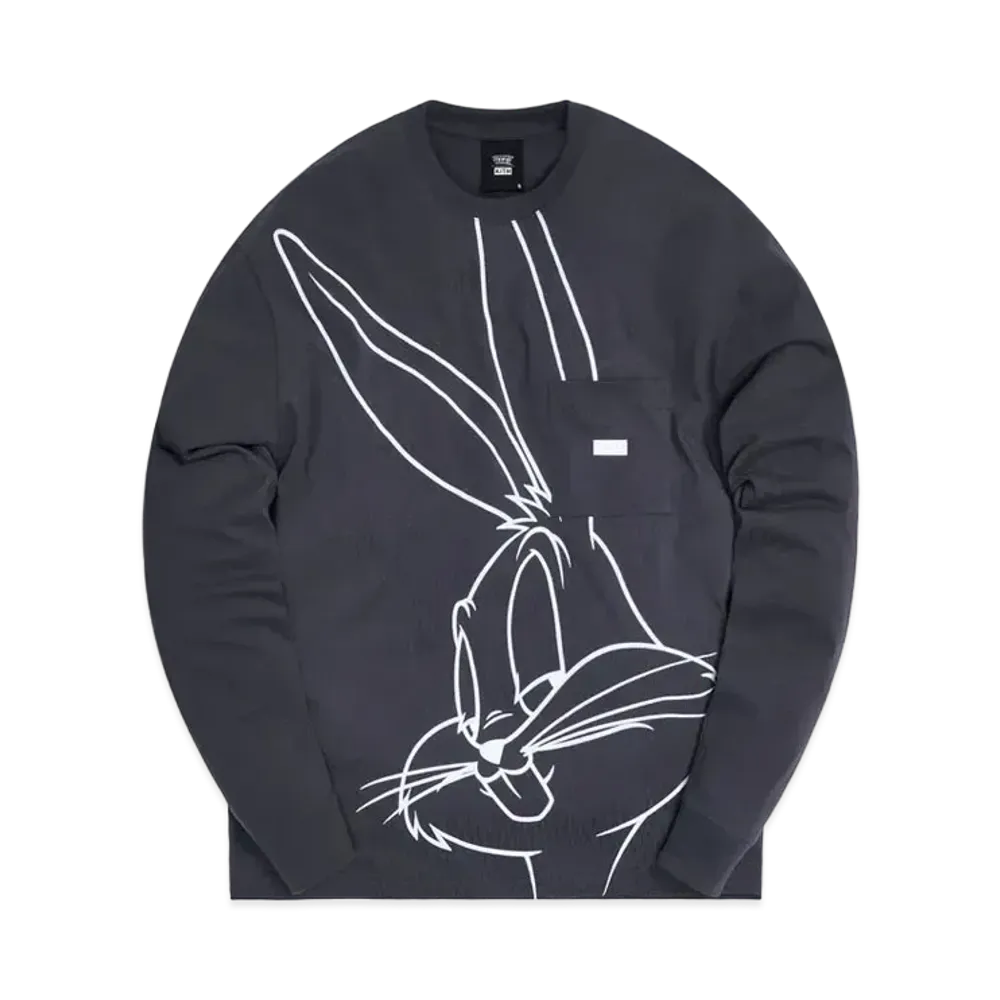 Kith x Looney Tunes Bugs LS Pocket Quinn Tee "Shark"