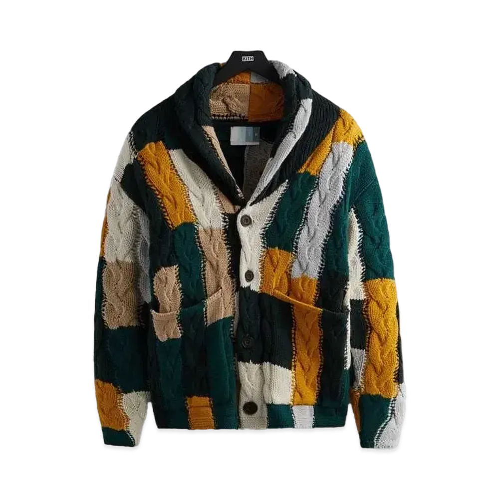 Kith Patchwork Cable Becker Cardigan "Stadium"
