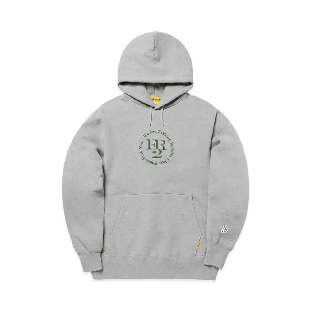 FR2 Embroidered Circle Logo Hoodie "Gray"