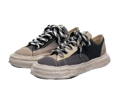 Maison MIHARA YASUHIRO PETERSON23 OG Sole Multi Color Canvas Low-top Sne "Black/White"