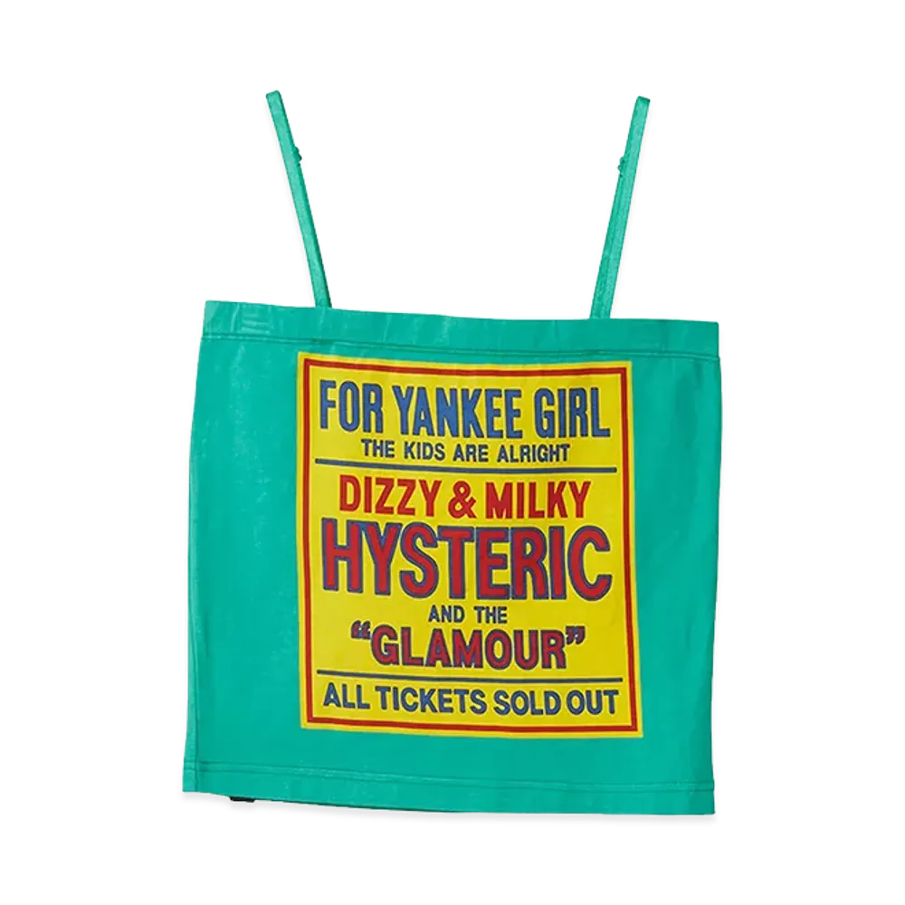 HYSTERIC GLAMOUR Women's Dizzy & Milky Camisole "Green"
