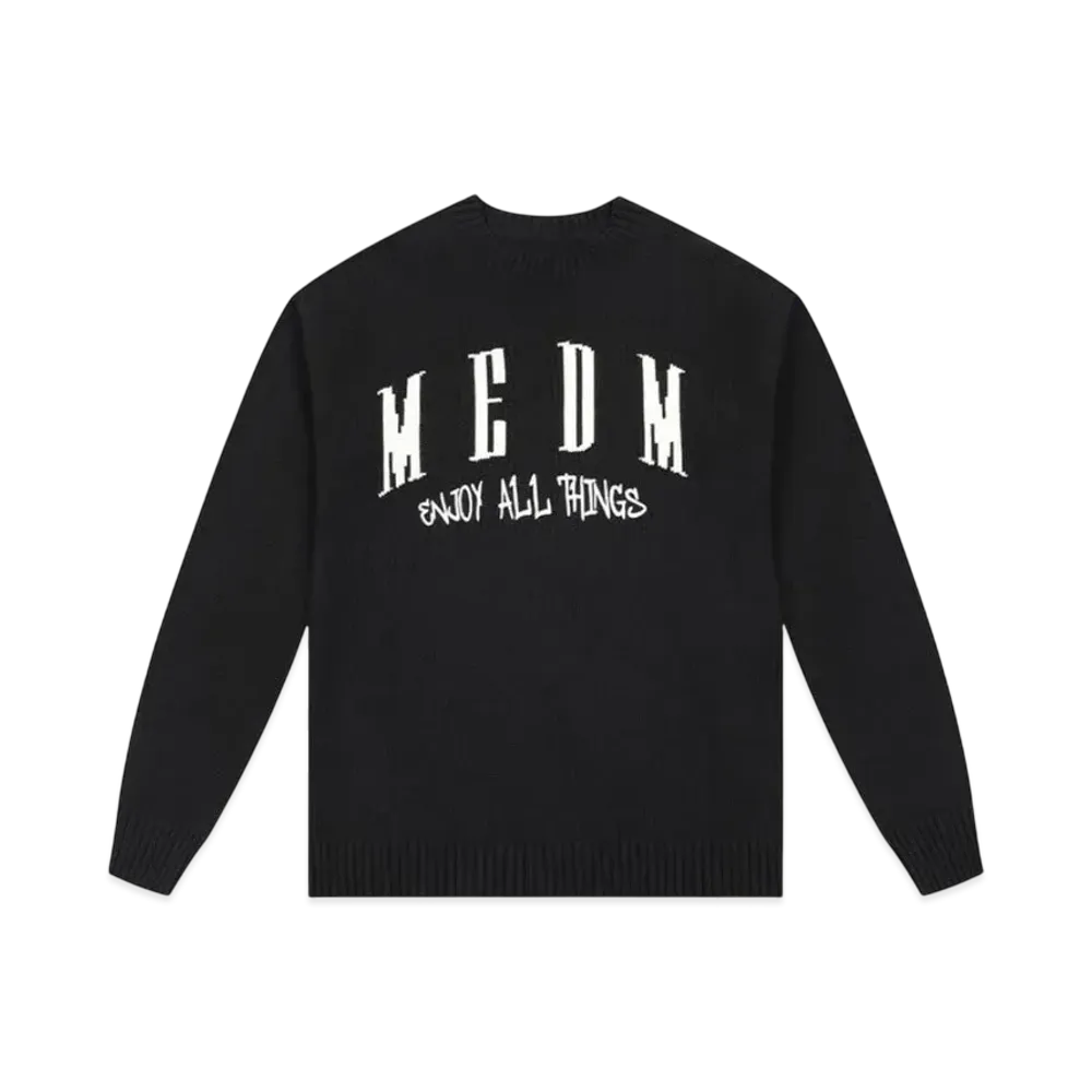 MR. ENJOY DA MONEY Arch Logo Knit "Black"