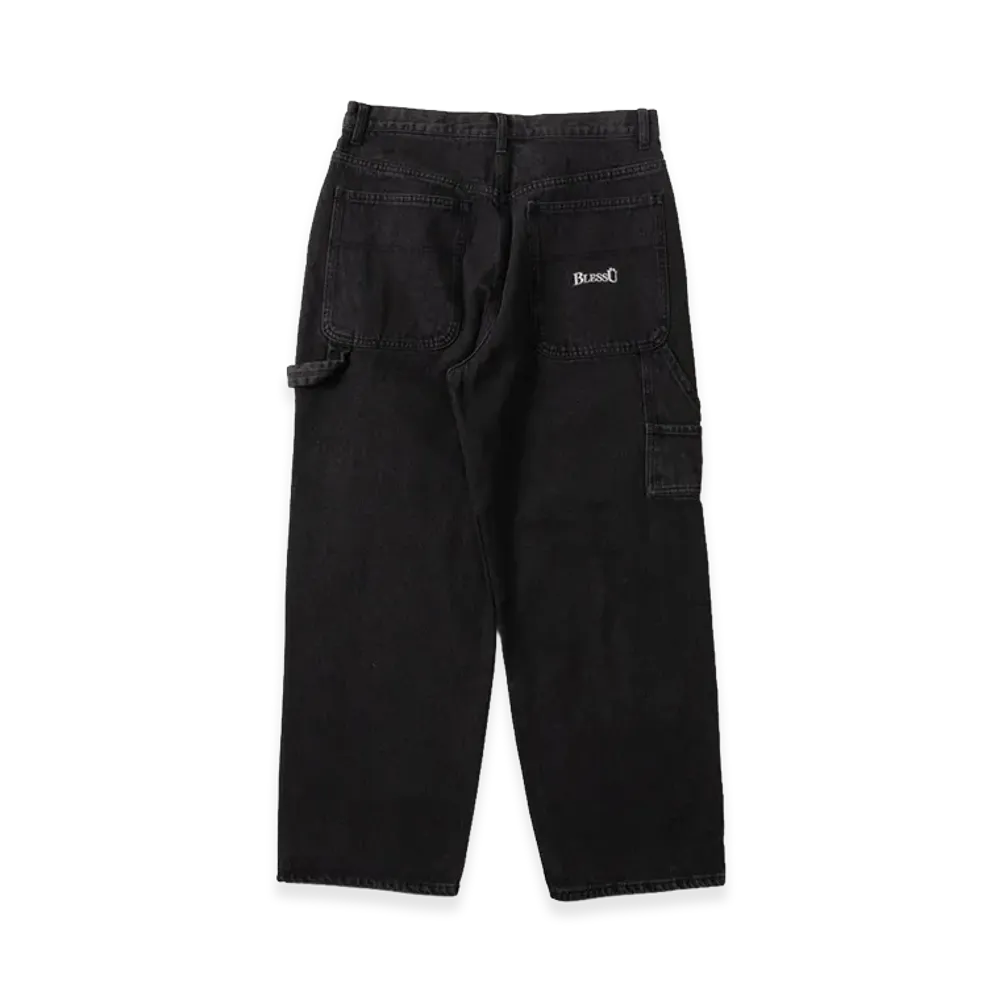 BLESS U Wide Denim Pants "Black"