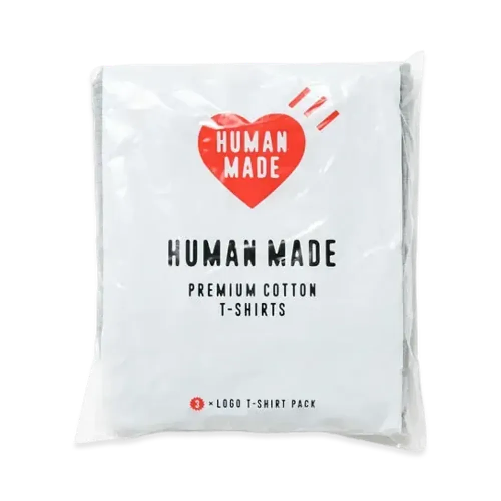 HUMAN MADE 3Pack T-Shirt Set "Gray"