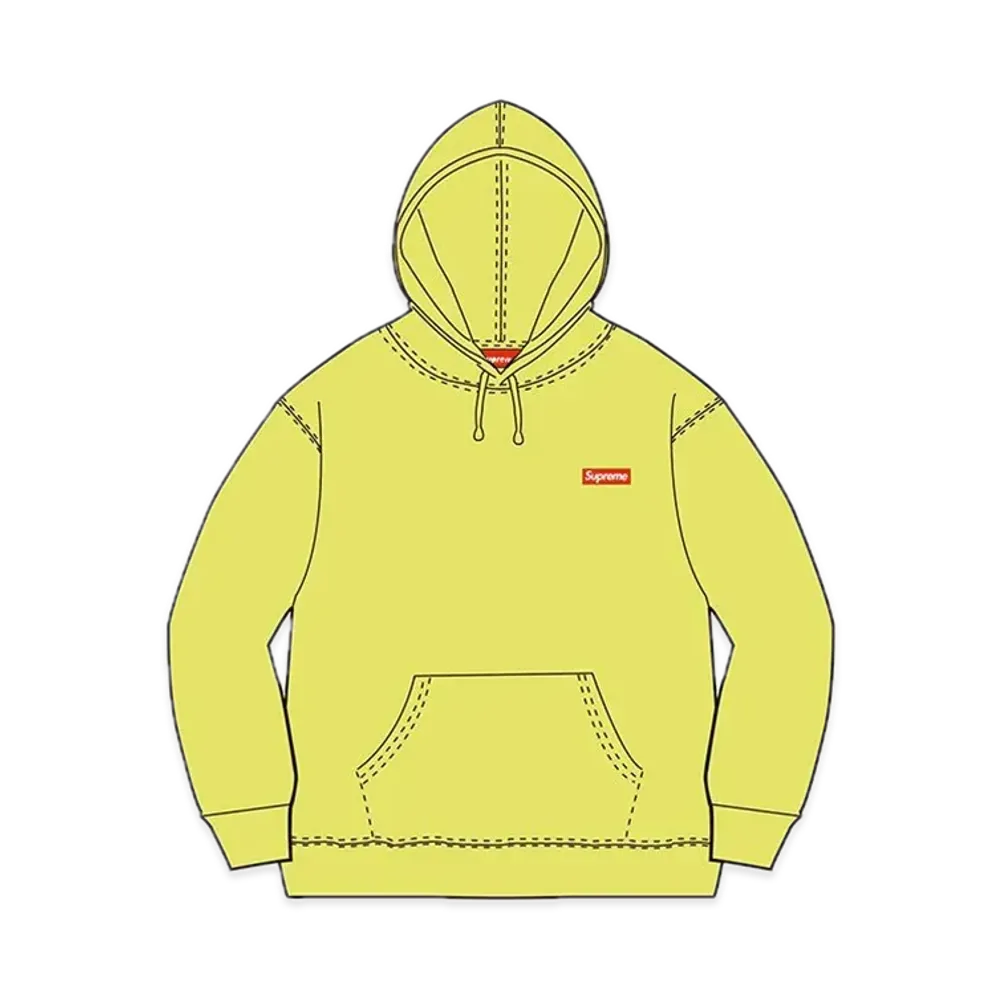 Supreme Small Box Hooded Sweatshirt "Yellow" (21SS)