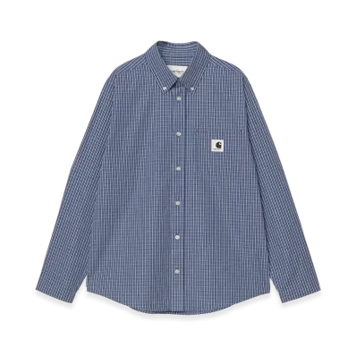 Carhartt WIP Women's L/S Groff Shirt "Groff Check Blue"