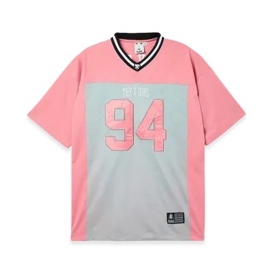 X-Girl Women's Face Label Football Tee Dress "Pink"