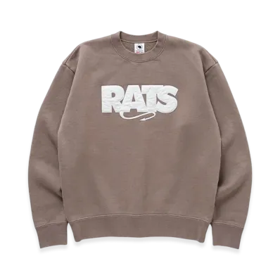 RATS Box Logo Crew Neck Sweat "Khaki"