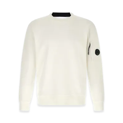 C.P. Company 'Diagonal Raised' Sweatshirt "White"
