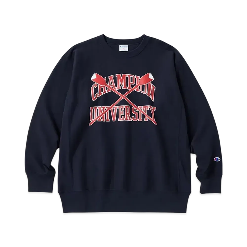 Champion Reverse Weave Crew Neck Sweatshirt 24FW "Navy"