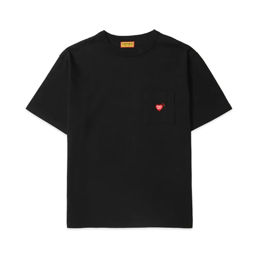 HUMAN MADE Heart Pocket T-Shirt "Black"