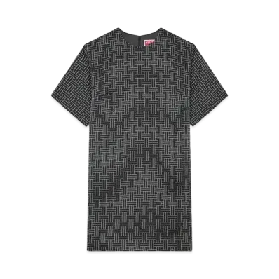 KENZO 'WEAVE' T-shirt Dress "Black"