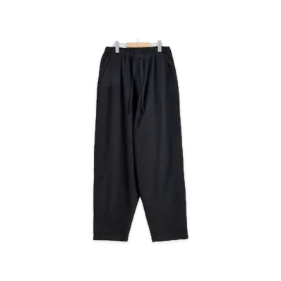 COMOLI Wool Knit Pants "Charcoal"