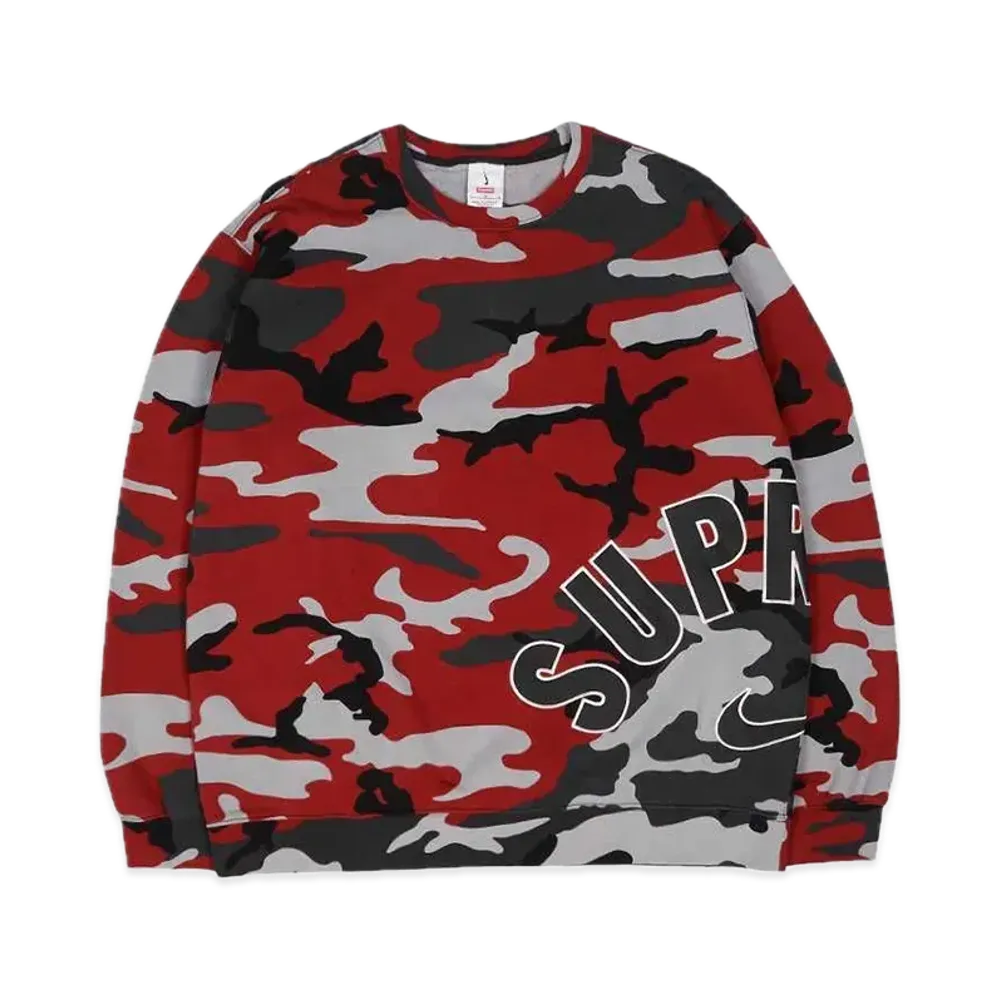 Supreme x Nike Arc Crewneck "Red Camo"