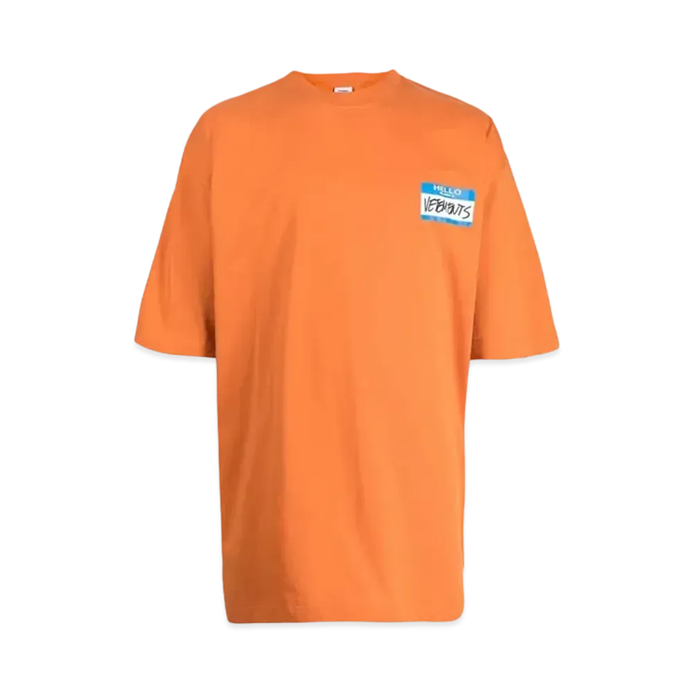 VETEMENTS My Name Is T-shirt "Orange"