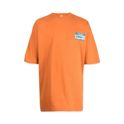 VETEMENTS My Name Is T-shirt "Orange"