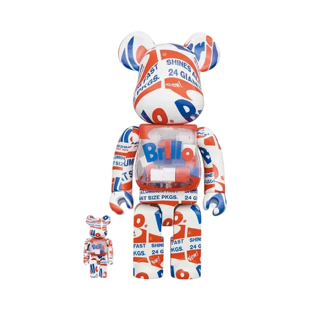 Bearbrick ANDY WARHOL Brillo 2022 100% & 400%