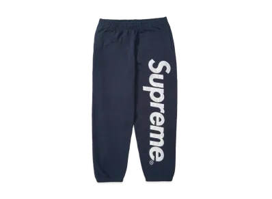 Supreme Satin Applique Sweatpant "Navy"