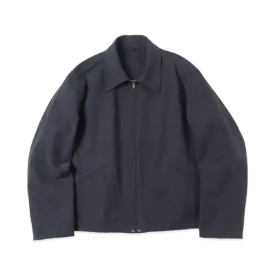 A.PRESSE Silk Nep Sports Jacket "Navy"