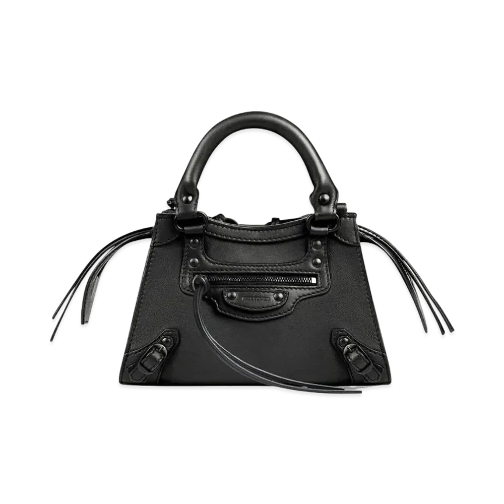 BALENCIAGA Neo Classic Mini Top Handle Bag "Black"
