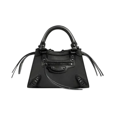 BALENCIAGA Neo Classic Mini Top Handle Bag "Black"