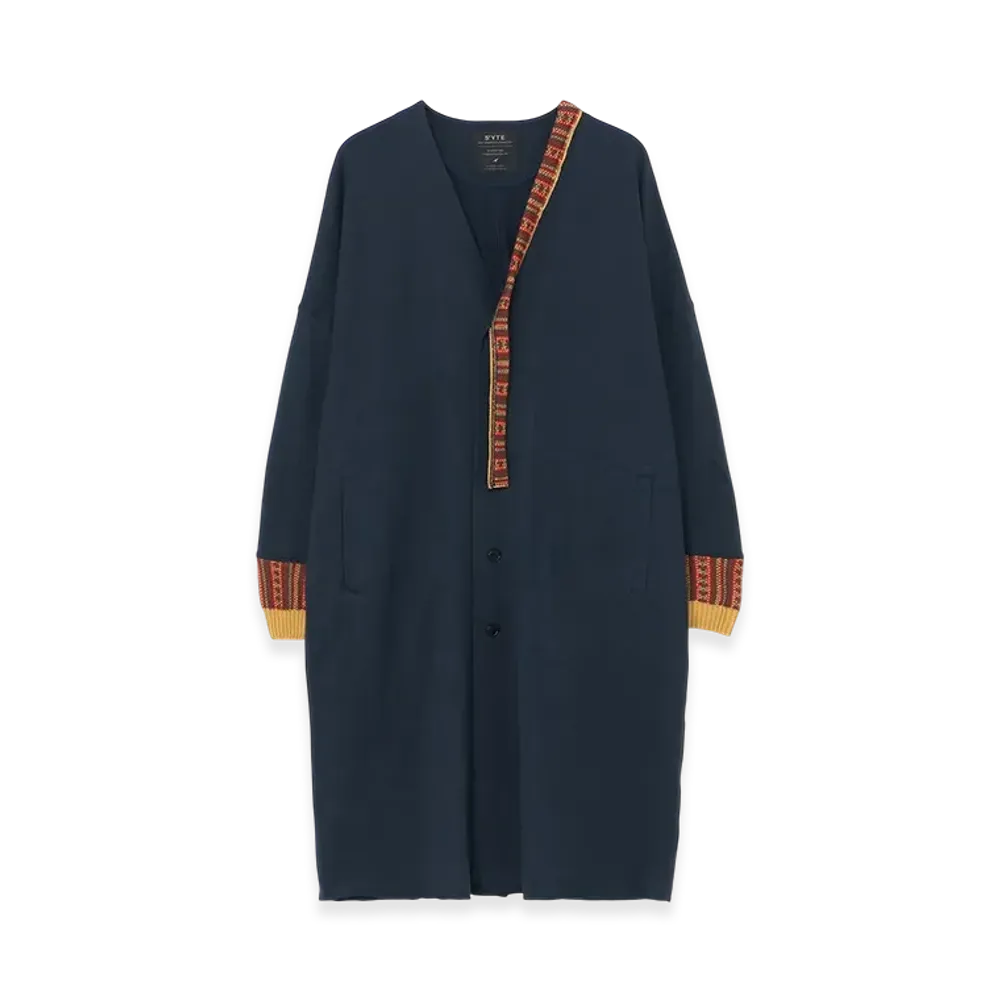 S'YTE 40/2 Jersey Knit Cardigan "Navy"