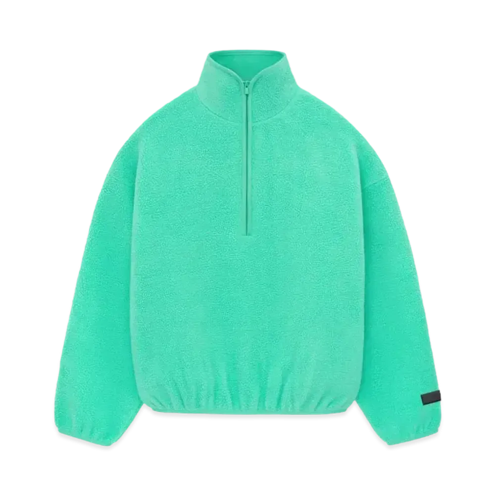 FEAR OF GOD ESSENTIALS Polar Fleece Halfzip Mockneck "Mint Leaf"