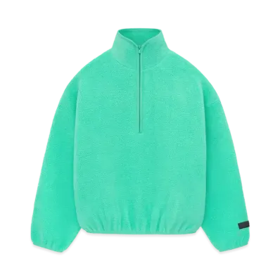 FEAR OF GOD ESSENTIALS Polar Fleece Halfzip Mockneck "Mint Leaf"
