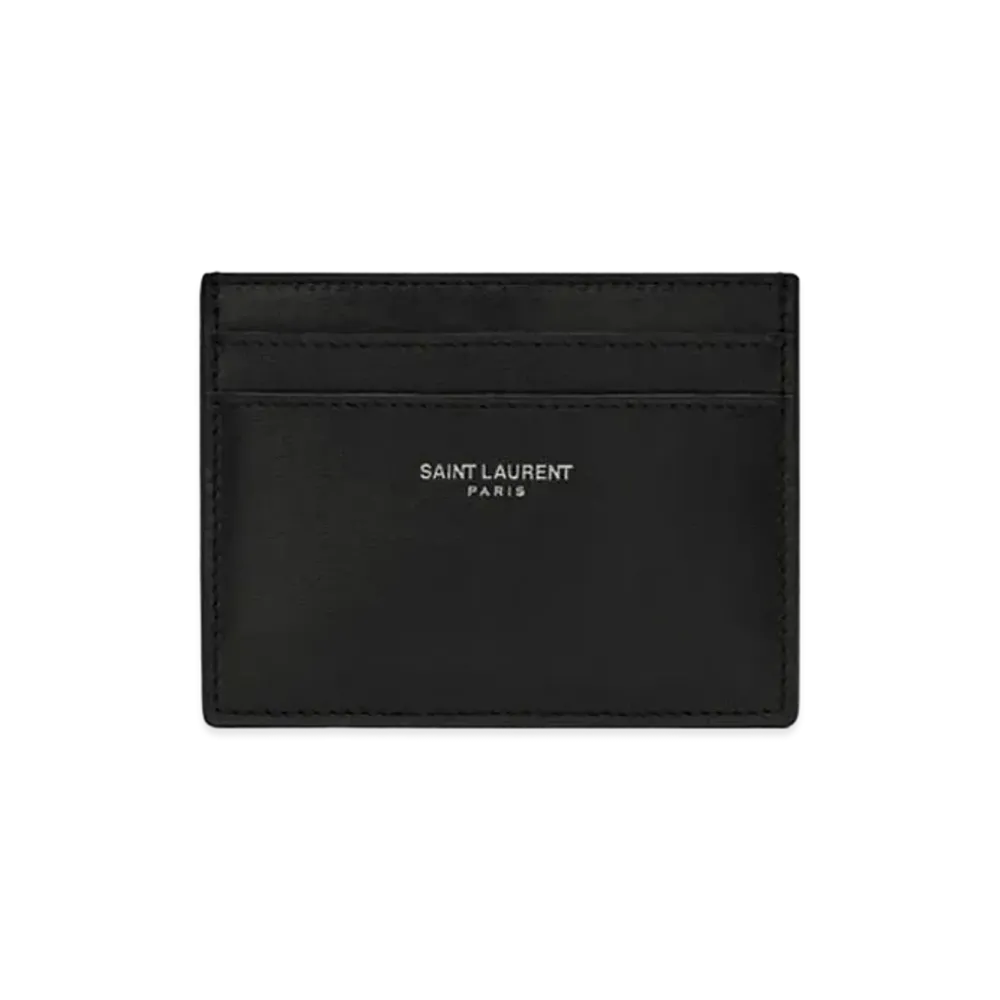 Saint Laurent Card Case IN Smooth Leather "Black"