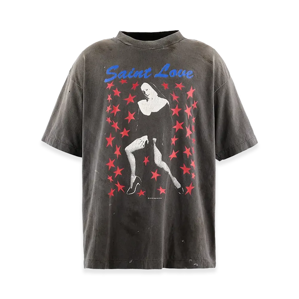 SAINT Mxxxxxx SS T-Shirt/Saint Love "Black"