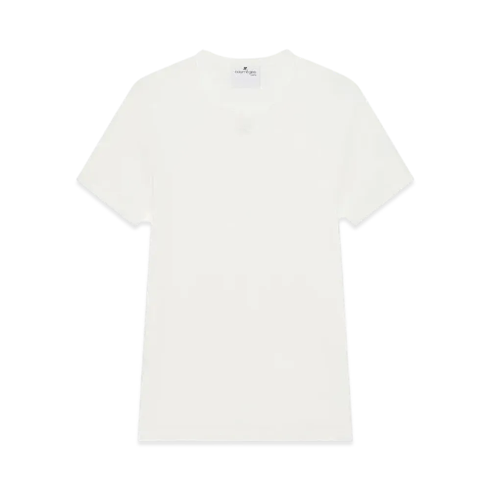 Courreges Signature Contrast T-Shirt "Heritage White"