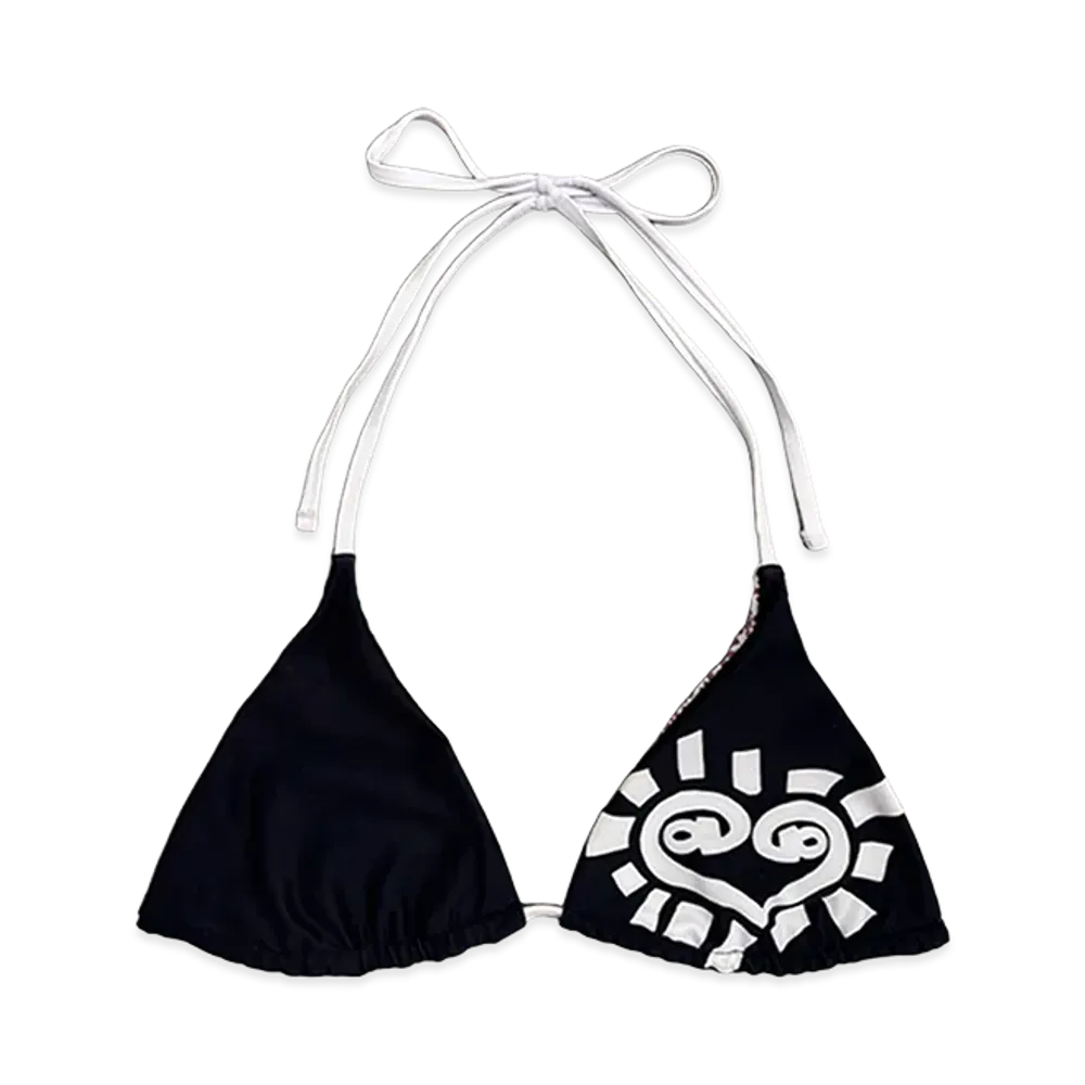 ALWAYTH Women's Reversible Black Pink He RTS Bikini Top "Black"