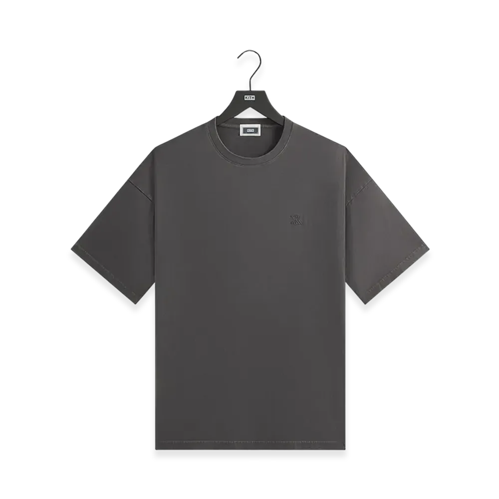 Kith Sueded Jersey Bishop Tee "Hematite"