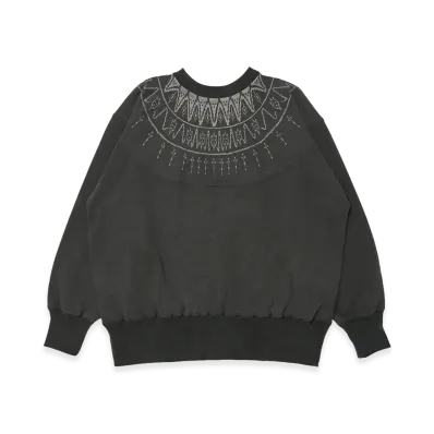 T.T Taiga Takahashi Lot.624 Nordic Pattern Sweatshirt "Sumi"