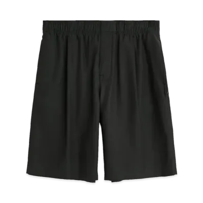 OUR LEGACY Leisure Shorts "Still Black Calm Cupro Cotton"